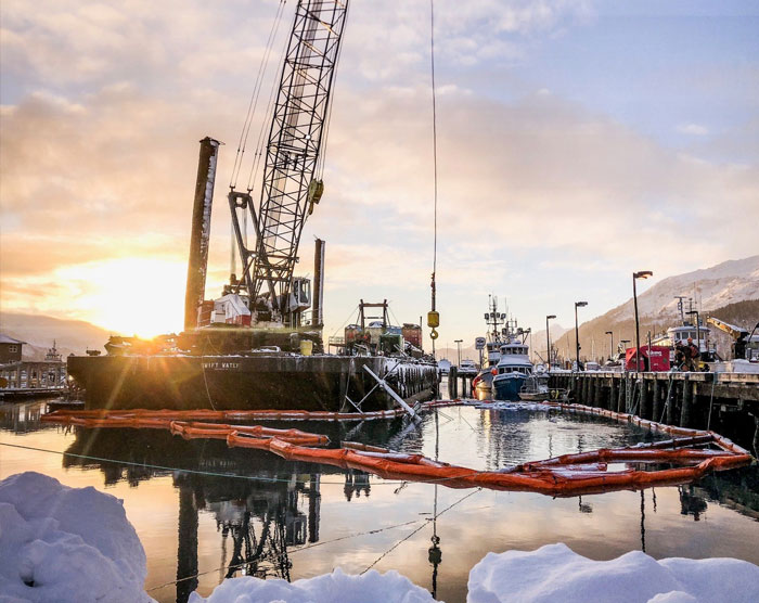 Seward, AK Spill Response supported by American Marine Corporation